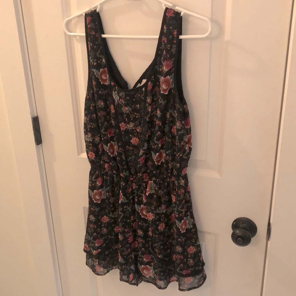 Floral print romper